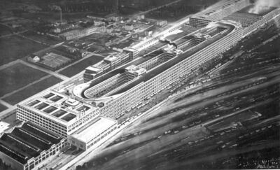 Luftaufnahme der Lingotto Fabrik
