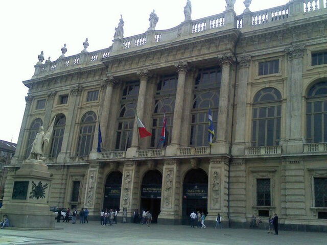 Fassade des Palazzo Madama, Turin