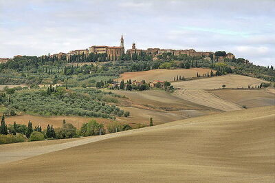 Blick auf Pienza