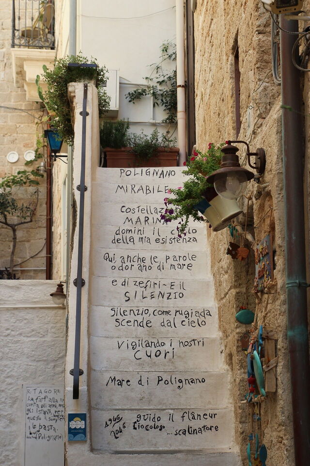 Dichtungen, Polignano a Mare