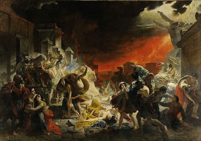 Karl Brullov's painting, 'Der letzte Tag von Pompeii'