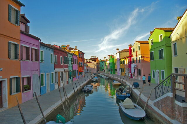 Der Kanal in Burano