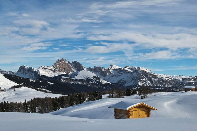 Alpe di Siusi, Schnee