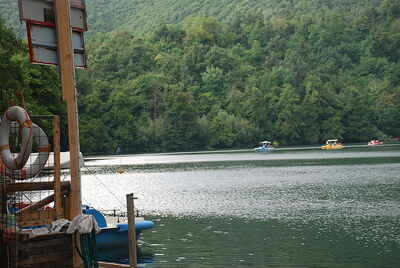 Bootsfahrt am See bei Monticchio