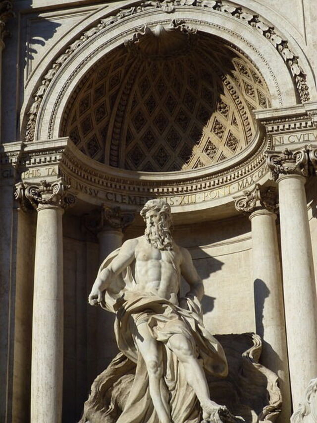Trevi Brunnen Oceanus Statue