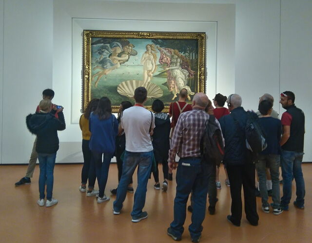 Geburt der Venus, Uffizien