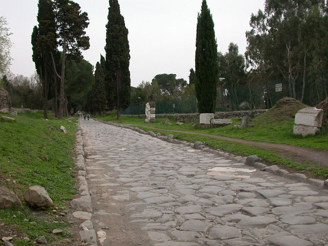Original Via Aurelia Gehweg