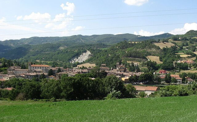 die Stadt Mercatello Sul Metauro