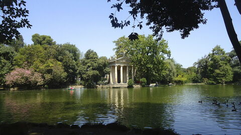 Die Villa Borghese Gärten