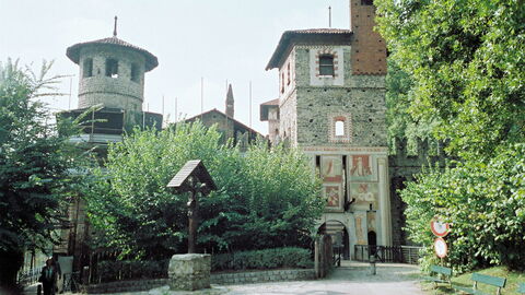 Mittelalterliches Dorf in Turin
