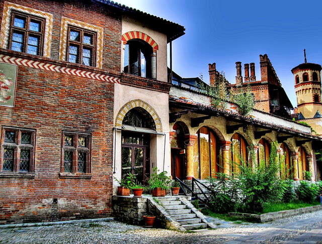 Mittelalterliches Dorf in Turin