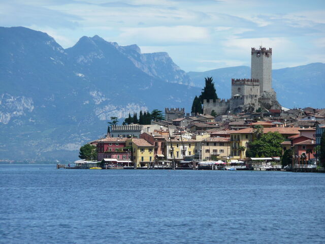 Blick auf den See in Malcesine