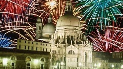Feuerwerk beim Festa del Redentore