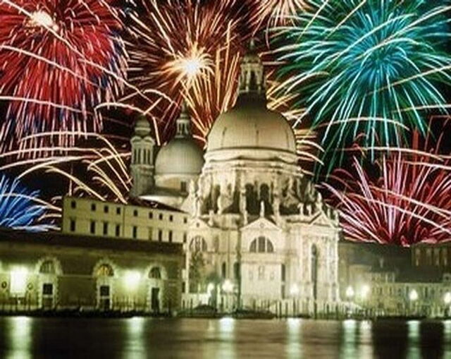Feuerwerk beim Festa del Redentore