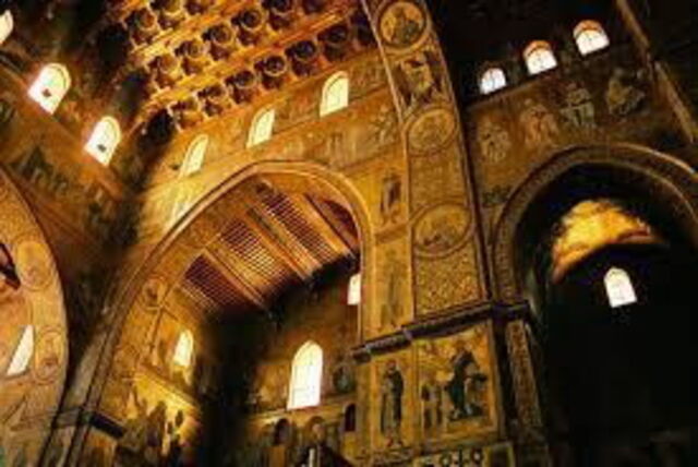 Mosaikdecke der Kathedrale in Monreale