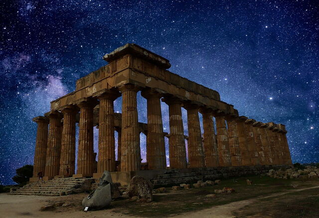 Ein griechischer Tempel auf Sizilien