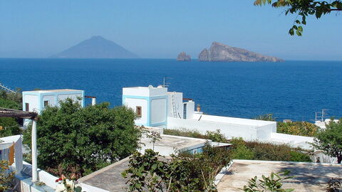 Blick auf Panarea
