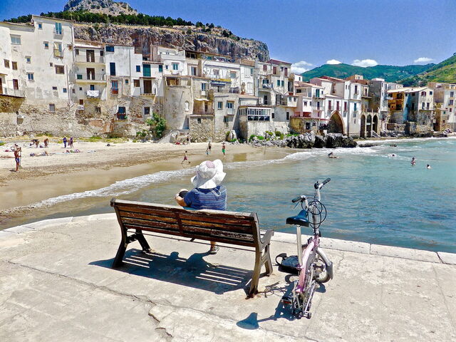 Der Strand in Cefalu