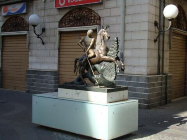 St. Georg und der Drache von Dali