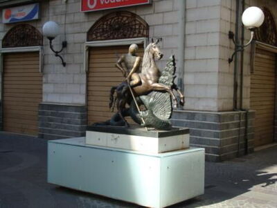 St. Georg und der Drache von Dali