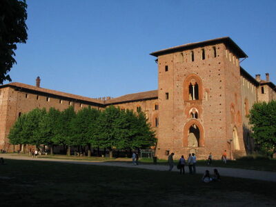 Teil des Schloss Sforza