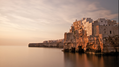 Sonnenuntergang in Polignano a Mare