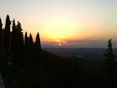 Sonnenuntergang in Panicale