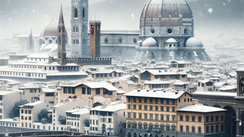 Florenz im Schnee