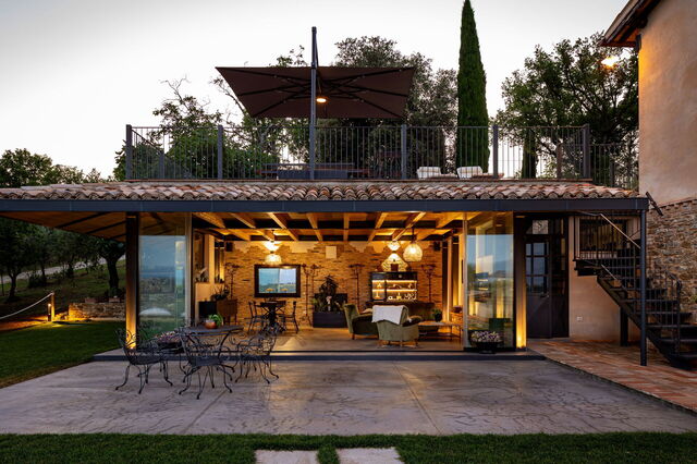 Casale Isidoro, Terrasse