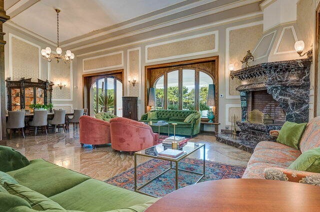 Villa Oria, Wohnzimmer