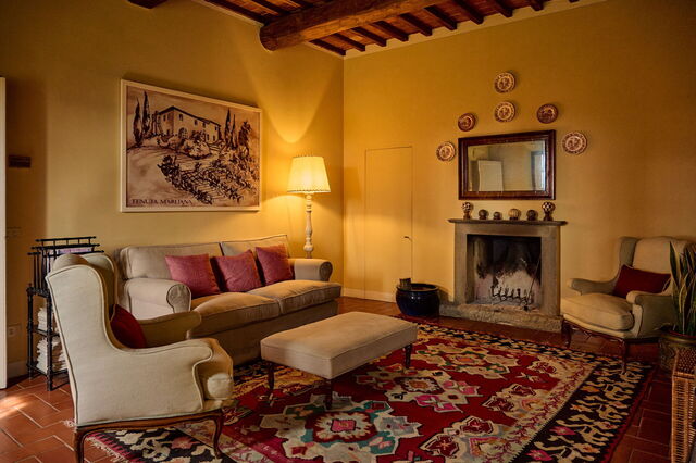 Villa Marliana, Wohnzimmer