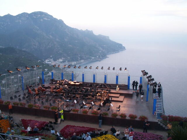 Bühne des Ravello Musik Festivals