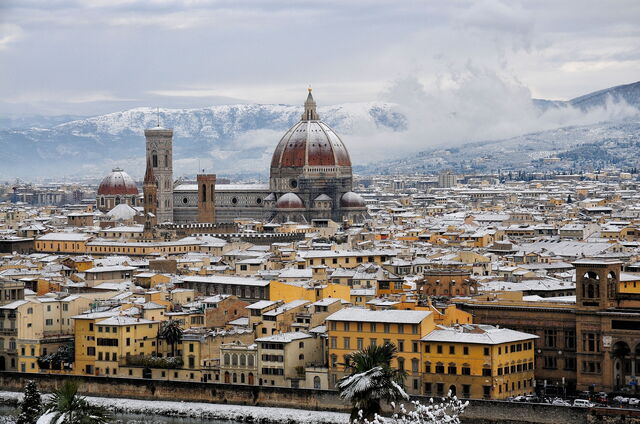 Florenz im Schnee