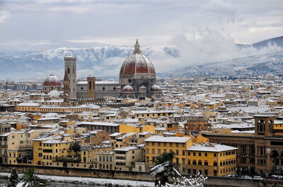 Florenz im Schnee