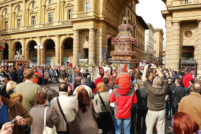 Florenz bei den Osterfeierlichkeiten