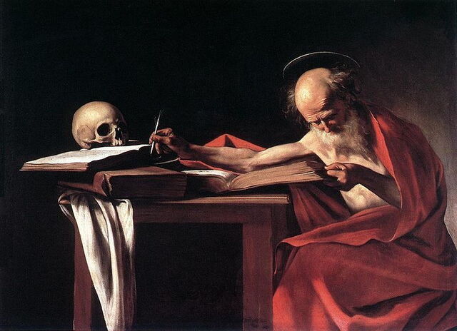 Sankt Hieronymus Schreibt, Caravaggio