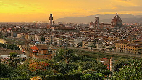 Sonnenuntergang über Florenz
