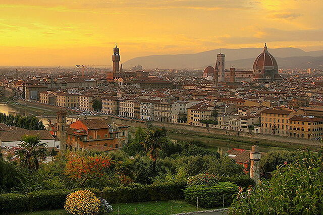 Sonnenuntergang über Florenz
