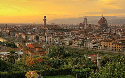 Sonnenuntergang über Florenz