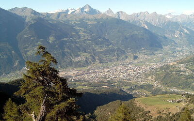 Blick über das Aosta-Tal
