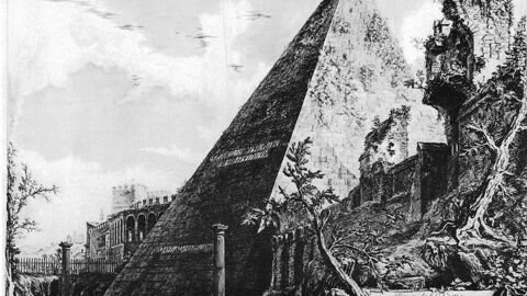 PiraPiranesi, Pyramide von Cestiusnesi, Cestius-Pyramide