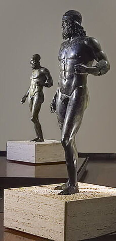 Statue A und Statue B der Bronzi di Riace