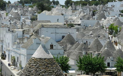 Blick über Alberobello