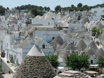 Blick über Alberobello