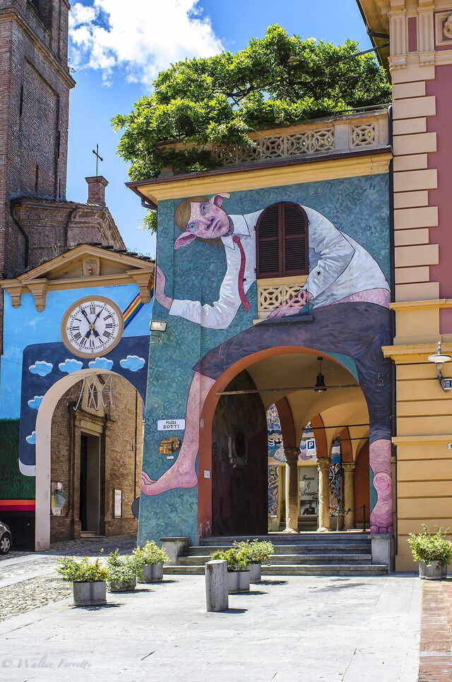 Straßenkunst in Dozza