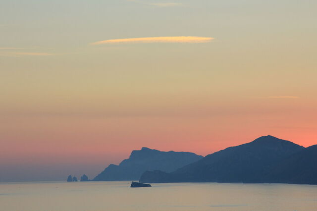 Sonnenuntergang in Praiano