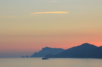 Sonnenuntergang in Praiano