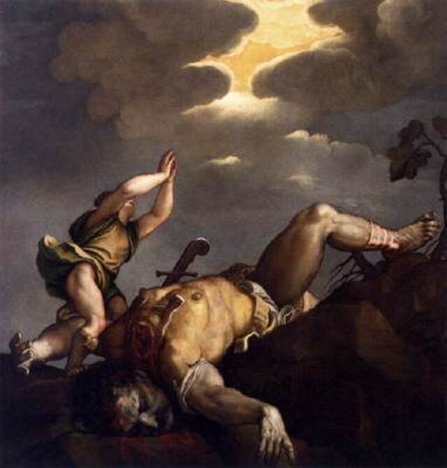 David und Goliath, Tizian