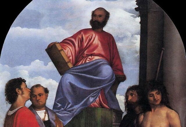St. Markus auf dem Thron, Tizian