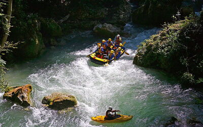 Rafting und Kajak fahren, Marmore Wasserfall